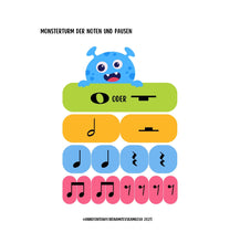 Load image into Gallery viewer, Musikmonster Bücher - Theorie-Monster Violinschlüssel