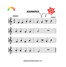 Load image into Gallery viewer, Musikmonster Bücher: FlötenMonster - Lustige Melodien (PDF)