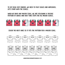 Load image into Gallery viewer, The Book of Flute Monsters - Scales and Arpeggios - PDF