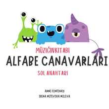 Load image into Gallery viewer, Alfabe canavarları - sol anahtarı