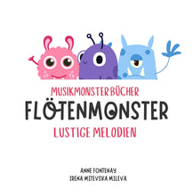 Load image into Gallery viewer, Musikmonster Bücher: FlötenMonster - Lustige Melodien (PDF)