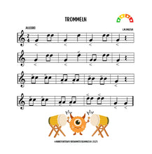 Load image into Gallery viewer, Musikmonster Bücher: FlötenMonster - Lustige Melodien (PDF)