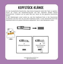 Load image into Gallery viewer, Das Kleine Gespenst Rettet Den Tag - für Flötenkopfstück und Erzähler:in (PDF)