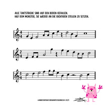 Load image into Gallery viewer, Musikmonster Bücher - Theorie-Monster Violinschlüssel