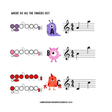 Load image into Gallery viewer, The Book of Music Flute Monsters - fast fingers - PDF