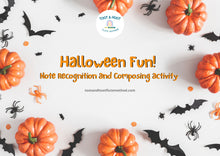 Load image into Gallery viewer, Halloween Fun! Note Recognition and Composing Activity