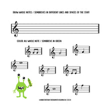 Load image into Gallery viewer, The Book of Music Rhythm Monsters - all instruments - PDF
