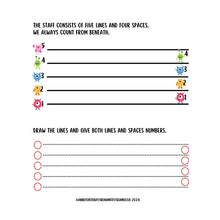 Load image into Gallery viewer, The Book of Music Theory Monsters - treble clef - PDF