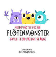 Load image into Gallery viewer, Musikmonster Bücher: FlötenMonster - Tonleitern und Dreiklänge

