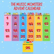Load image into Gallery viewer, Music Monsters Advent Callendar
