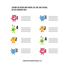 Load image into Gallery viewer, Musikmonster Bücher: Rhythmus-Monster - für alle Instrumente
