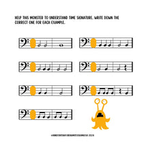 Load image into Gallery viewer, The Book of Music Theory Monsters - Bass clef - PDF
