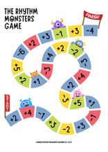 Load image into Gallery viewer, toot and hoot flute method, music monster books, rhythm
