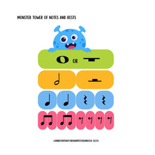 Load image into Gallery viewer, The Book of Music Theory Monsters - treble clef - PDF
