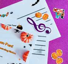 Load image into Gallery viewer, Halloween Fun! Note Recognition and Composing Activity
